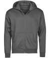 T5154 5154 Tee Jays Unlabeled Hooded Full Zip Sweatshirt powder grey colour image
